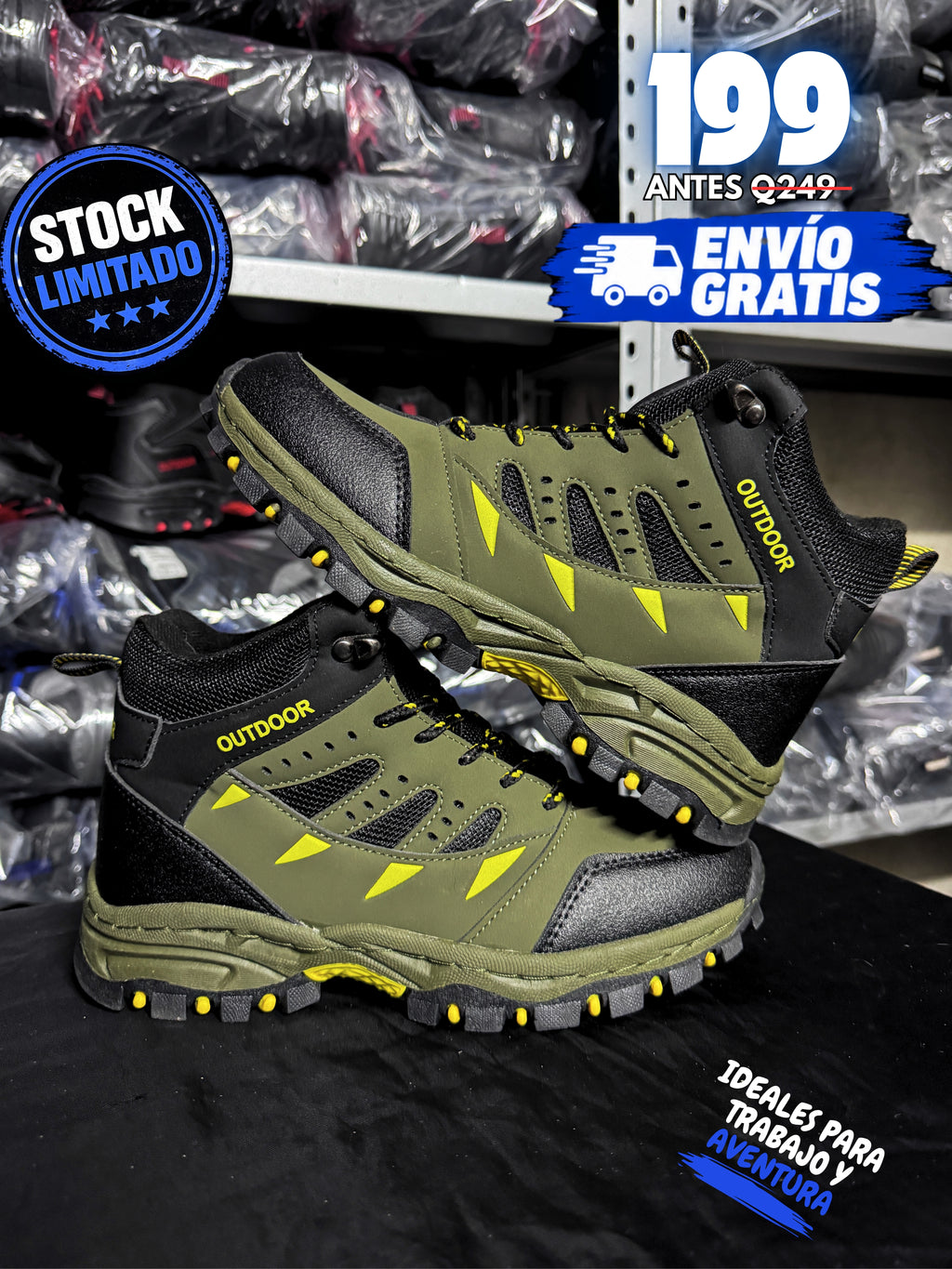 Bota Outdoor Verde Olivo