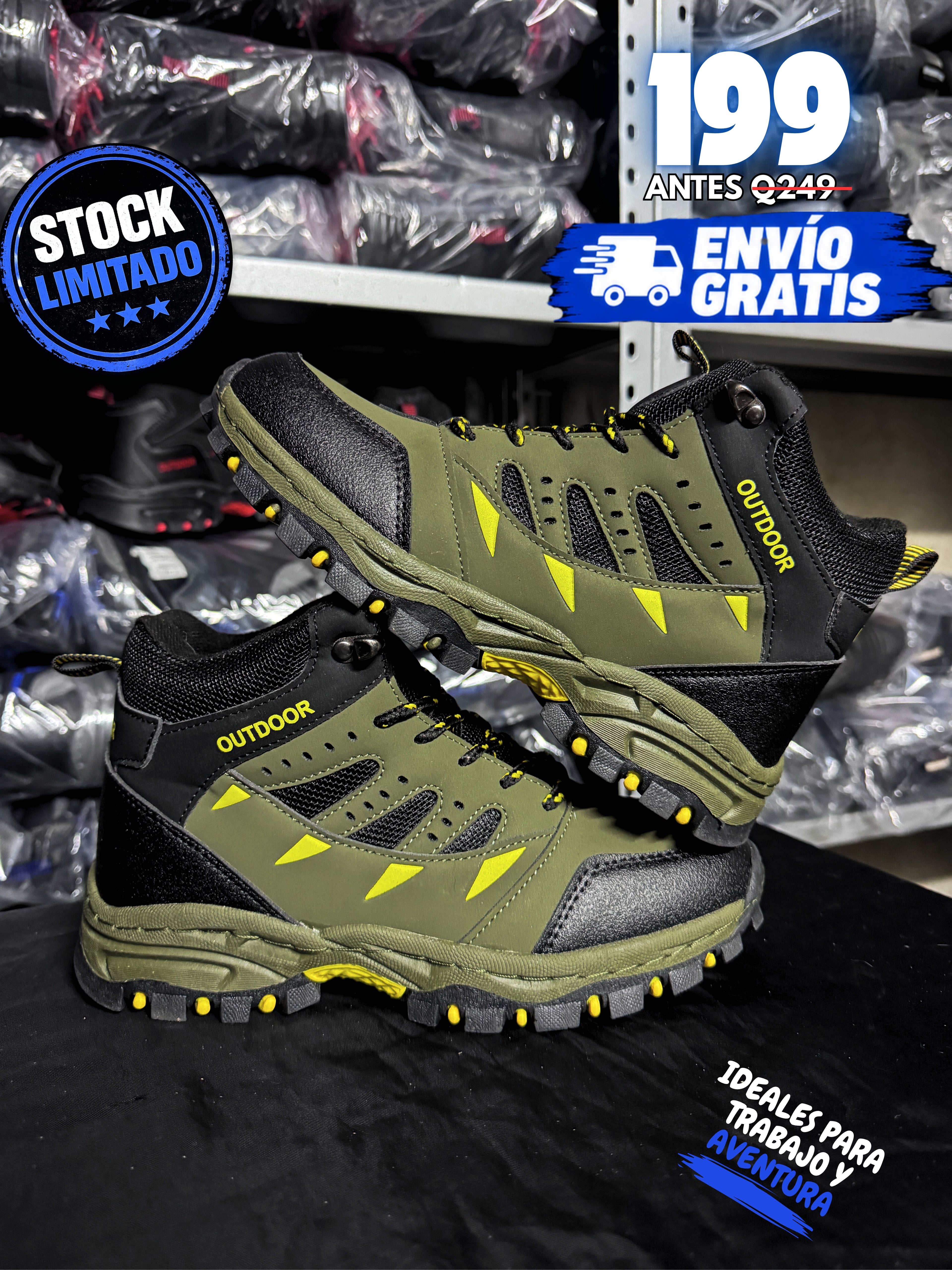 Bota Outdoor Verde Olivo